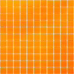 Glacier Orange 1X1 Frosted Glass Tile Sample