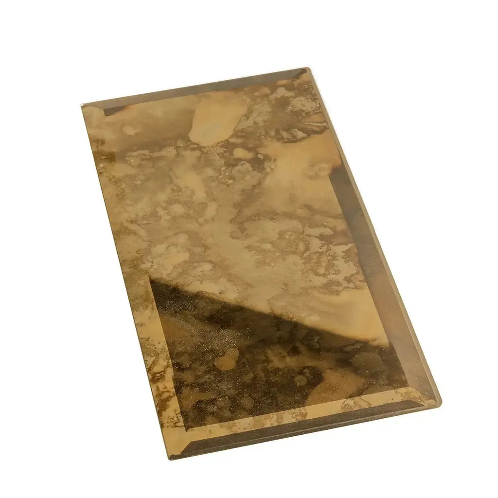 3x6 Beveled Antique Gold Mirror Glass Subway Tile | Tile Club