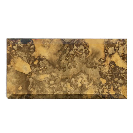 3x6 Beveled Antique Gold Mirror Glass Subway Tile Sample | Tile Club