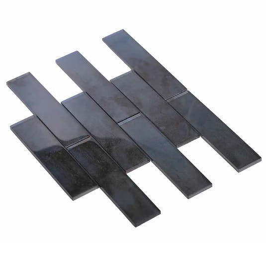 Stardust Blue Glass Mosaic Subway Tile 2X8 | Tile Club