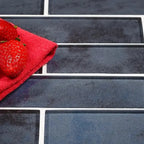 Stardust Blue Glass Mosaic Subway Tile 2X8 | Tile Club