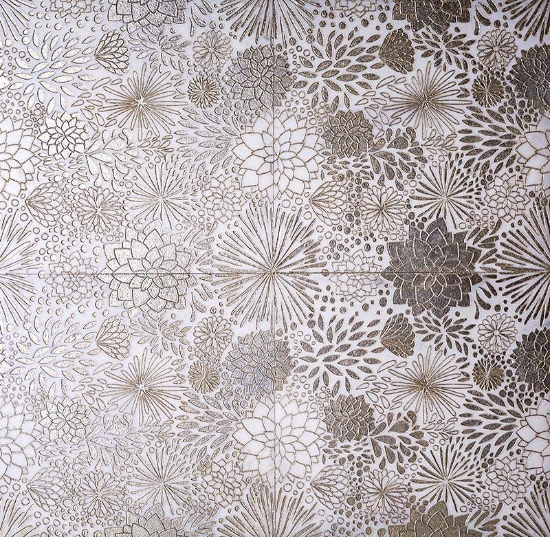 Gold Bouquet Marble Tile