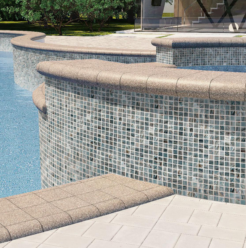 Grand Canyon Mixed Squares Glass Pool Tile
