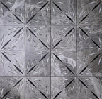 Grey Sparkle Waterjet Marble Mosaic Tile | Tile Club