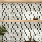 Geometria Marble Eclipse Moon Mosaic Tile | Tile Club