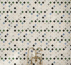 Geometria Marble Multicolor Octagon Mosaic Tile | Tile Club