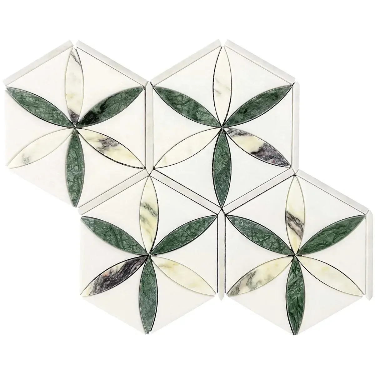 Geometria Marble Star Mosaic Tile | Tile Club