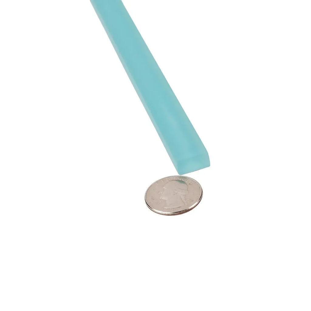 Glacier Aqua Frosted Glass Pencil Liner | Tile Club