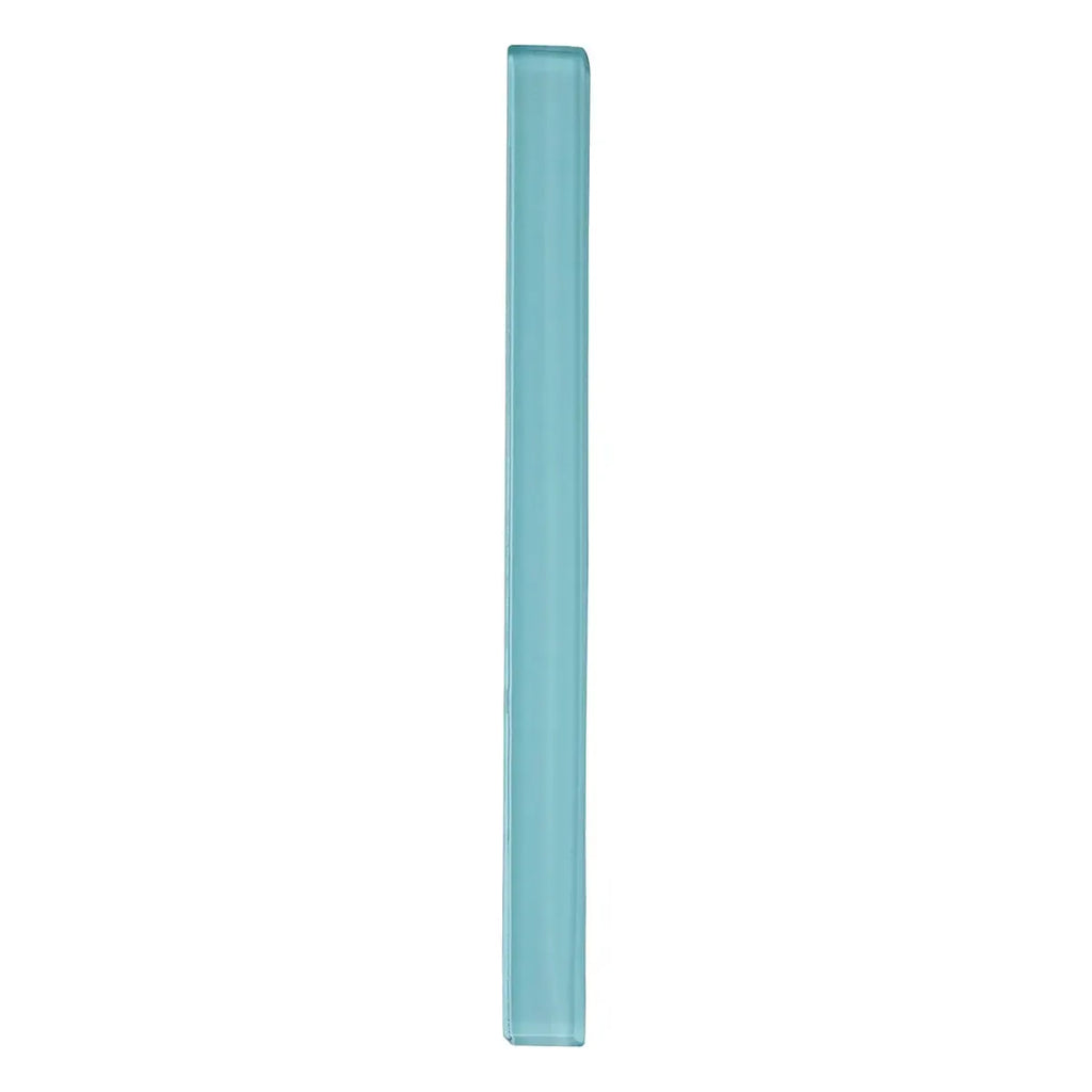 Glacier Aqua Polished Glass Pencil Liner | Tile Club