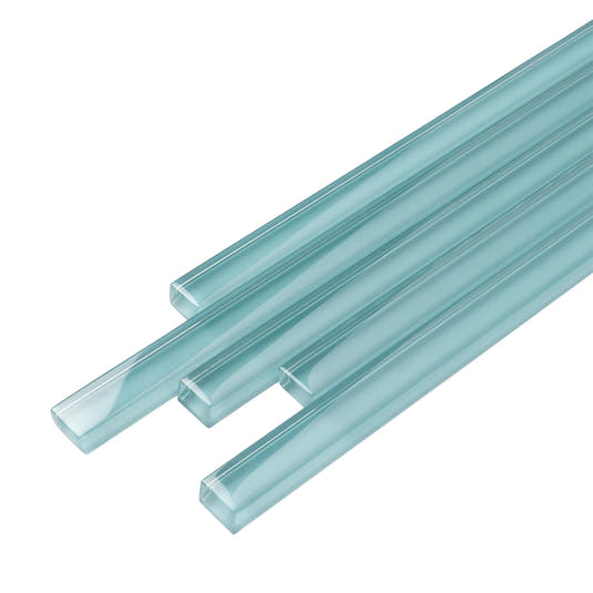 Glacier Aqua Polished Glass Pencil Liner