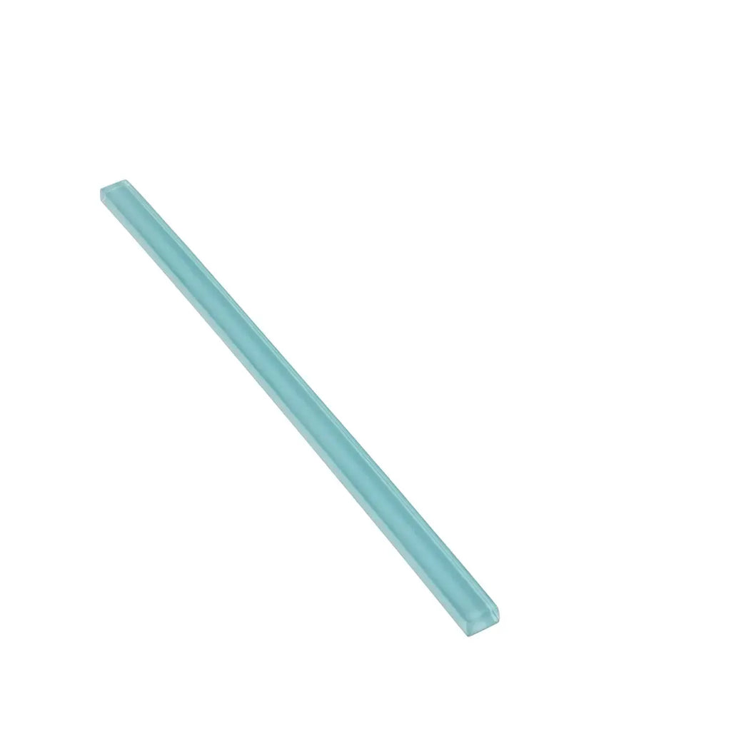 Glacier Aqua Polished Glass Pencil Liner | Tile Club