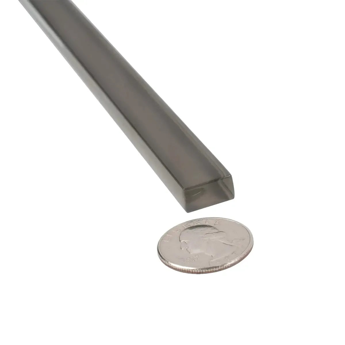 Glacier Ash Gray Polished Glass Pencil Liner | Tile Club