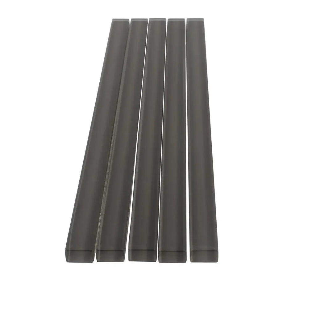 Glacier Ash Gray Polished Glass Pencil Liner | Tile Club