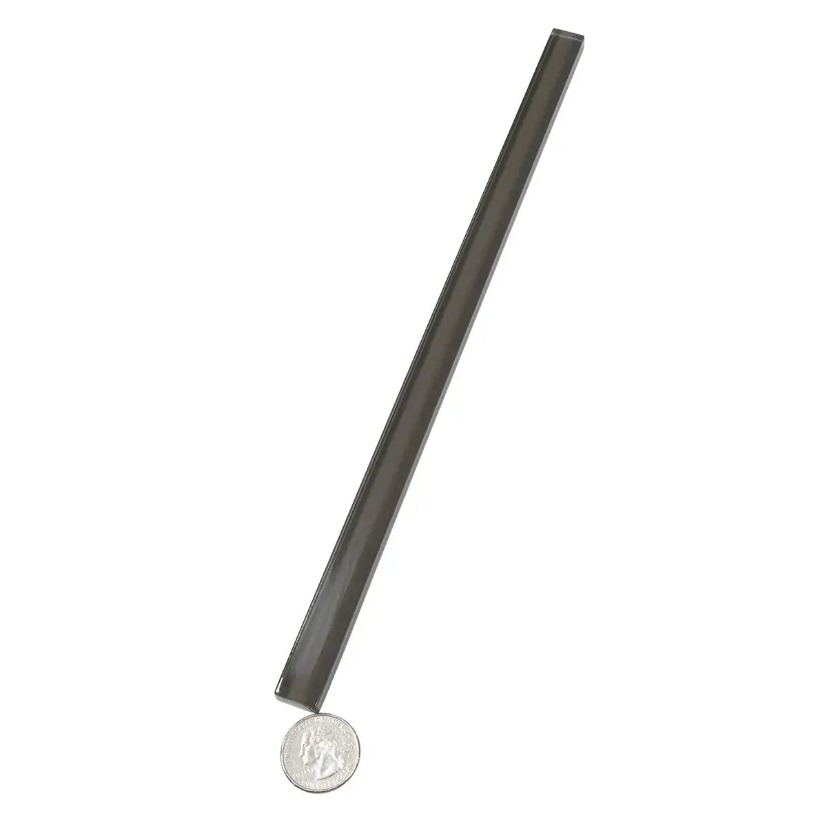 Glacier Ash Gray Polished Glass Pencil Liner | Tile Club
