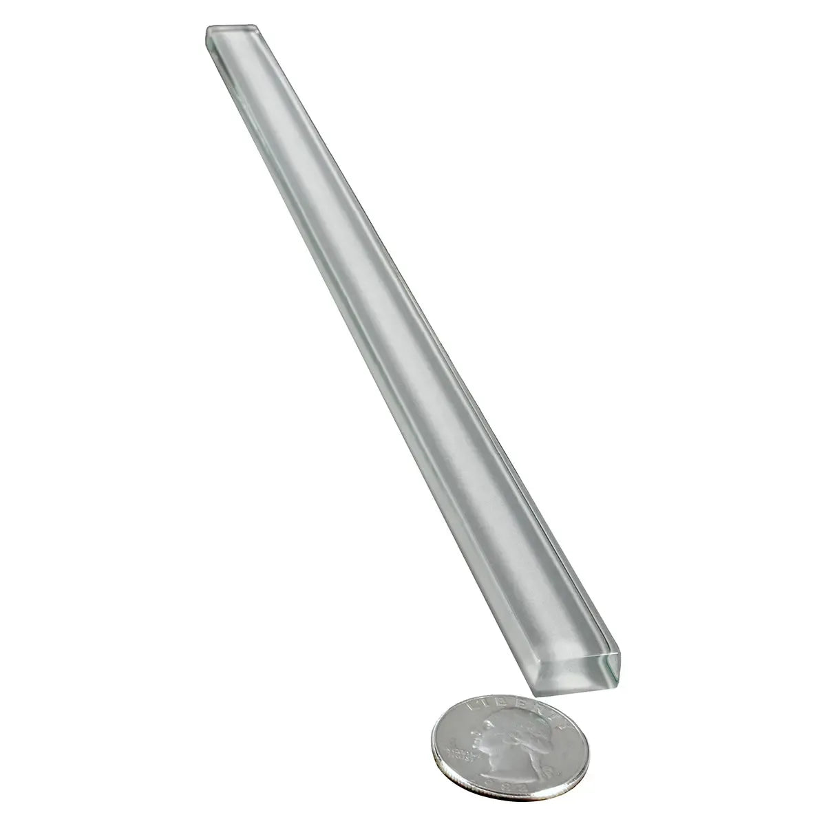 Glacier Aura Gray Polished Glass Pencil Liner | Tile Club