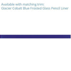 Glacier Cobalt Blue 3X12 Frosted Glass Tile | Tile Club