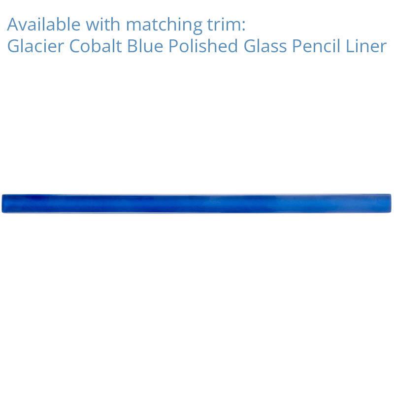 Glacier Cobalt Blue 4X16 Polished Glass Tile