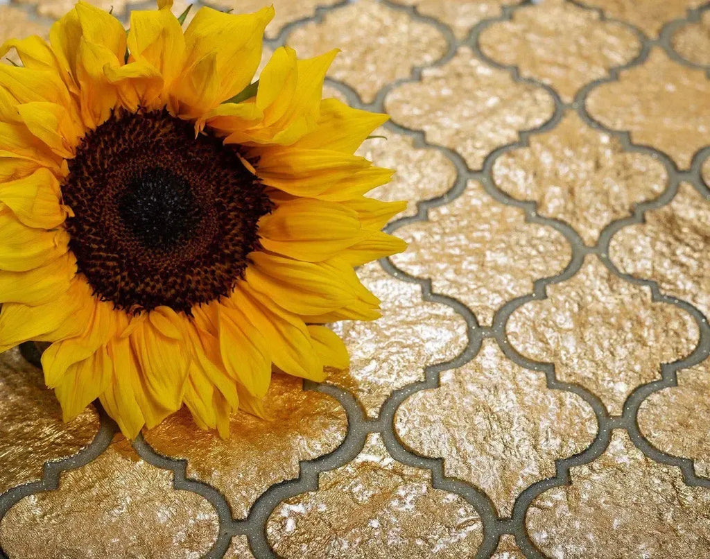 Gold Mosaic Tile for Living Room