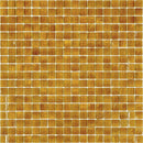 Golden Brown Squares Glass Tile