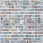 Grand Canyon Mixed Squares Glass Pool Tile Sample