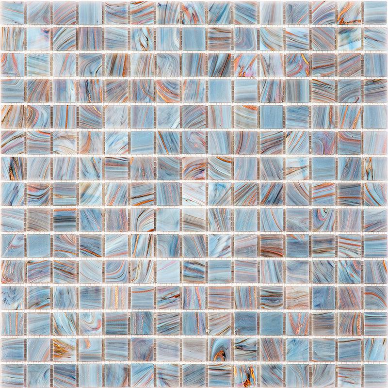 Grand Canyon Mixed Squares Glass Pool Tile Sample
