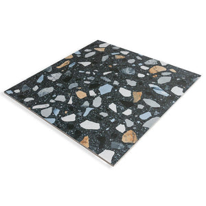 Shore Graphite Gray Terrazzo Look Porcelain TIle