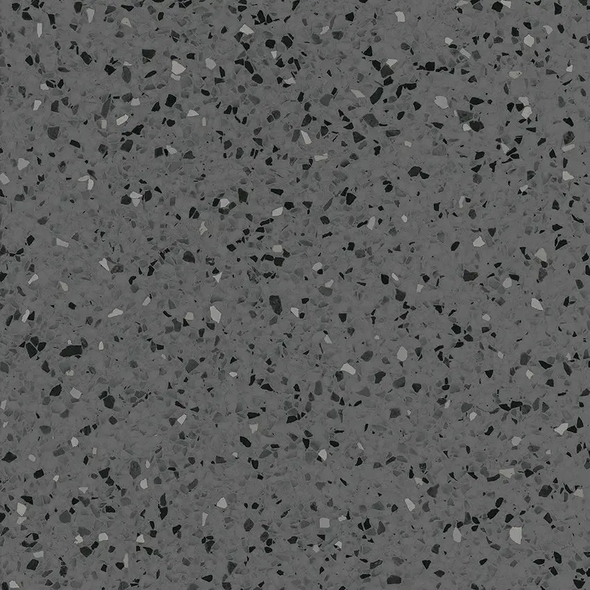 Graphite Gray Terrazzo Square Porcelain Tile | Tile Club