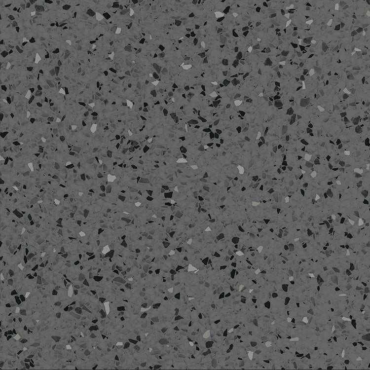 Graphite Gray Terrazzo Square Porcelain Tile | Tile Club