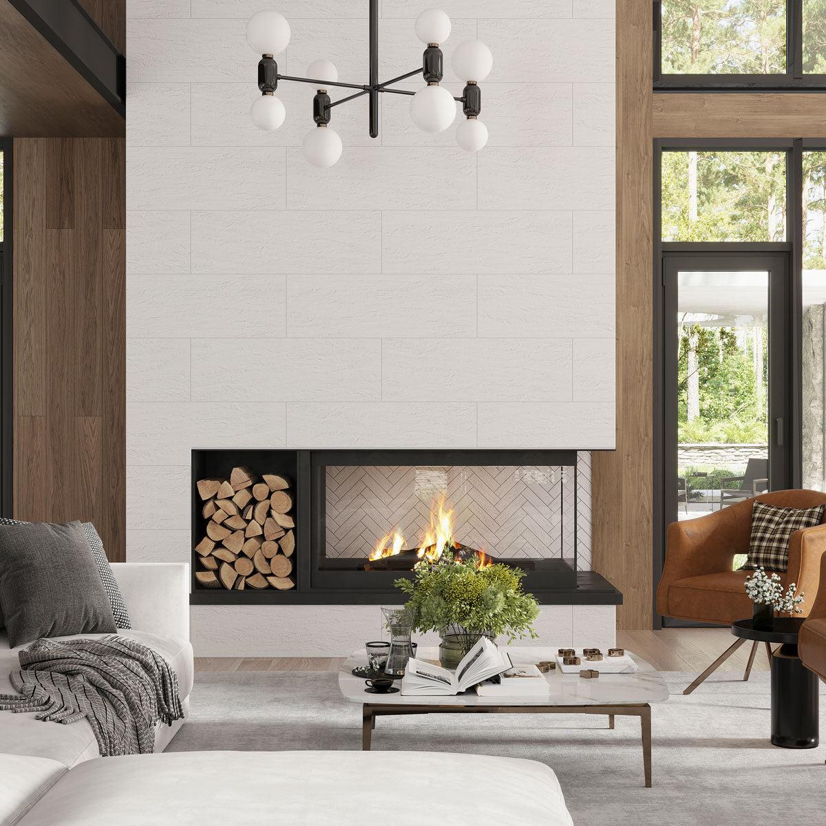 Grazioso Slate White Ceramic Tile | Tile Club