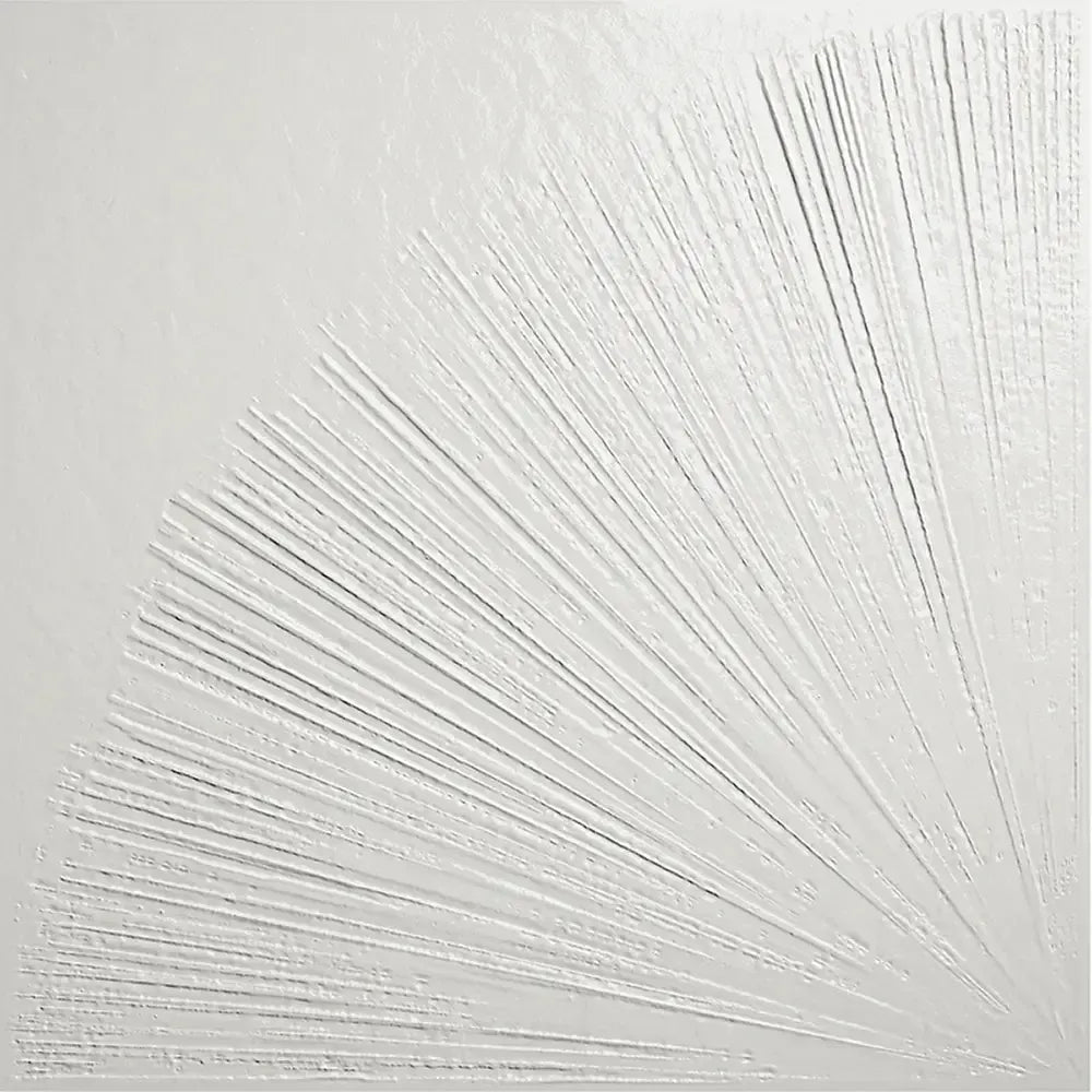 Grazioso Aster Minimalist White Porcelain Square Tile | Tile Club