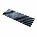 Grazioso Fluted Nero Ceramic Tile 12x36 | Tile Club