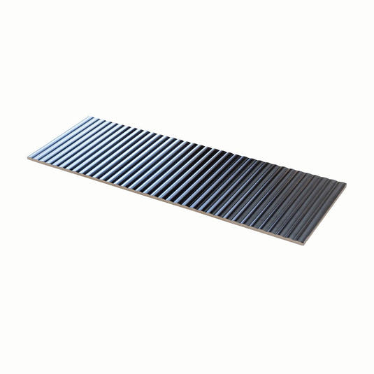 Grazioso Fluted Nero Ceramic Tile 12x36 | Tile Club