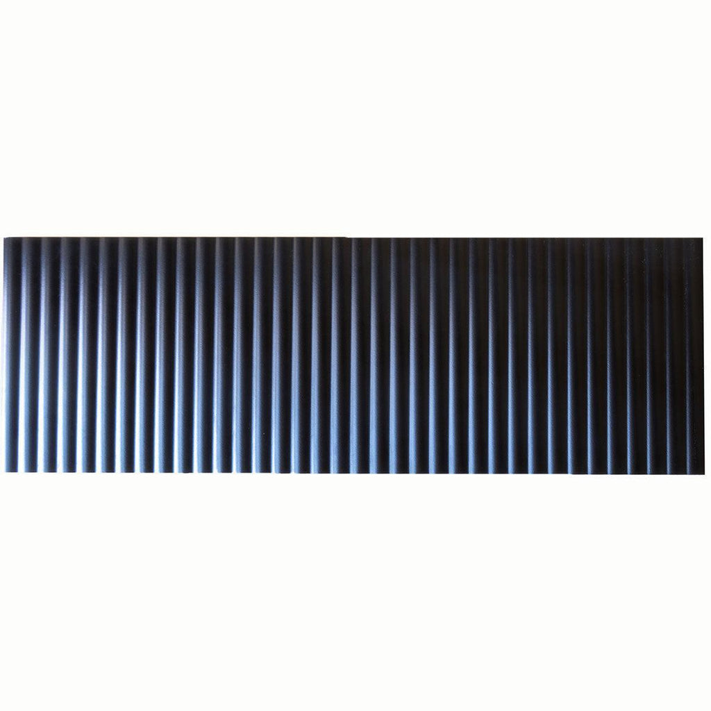 Grazioso Fluted Nero Ceramic Tile 12x36 | Tile Club