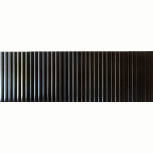 Grazioso Fluted Nero Ceramic Porcelain Tile