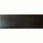 Grazioso Fluted Nero Ceramic Porcelain Tile