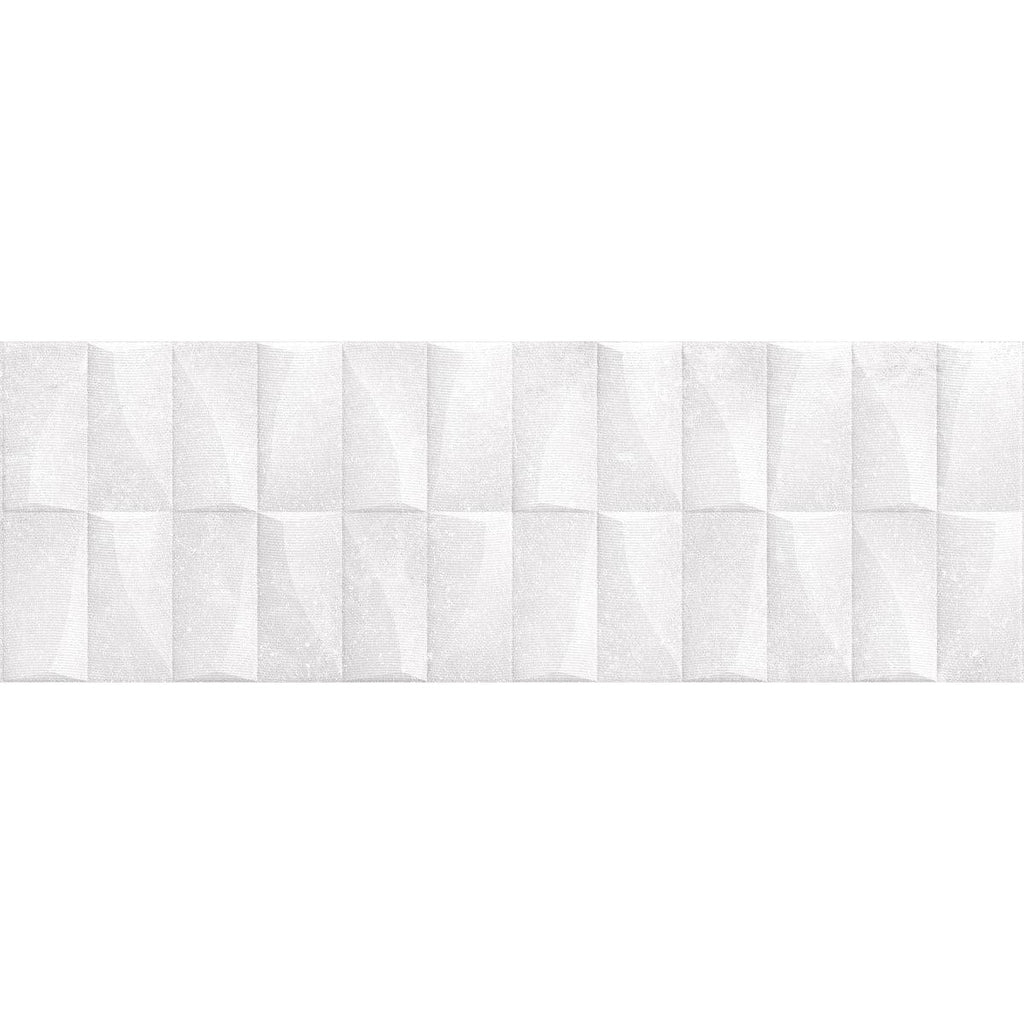 Grazioso Monument White 3D Ceramic Tile | Tile Club