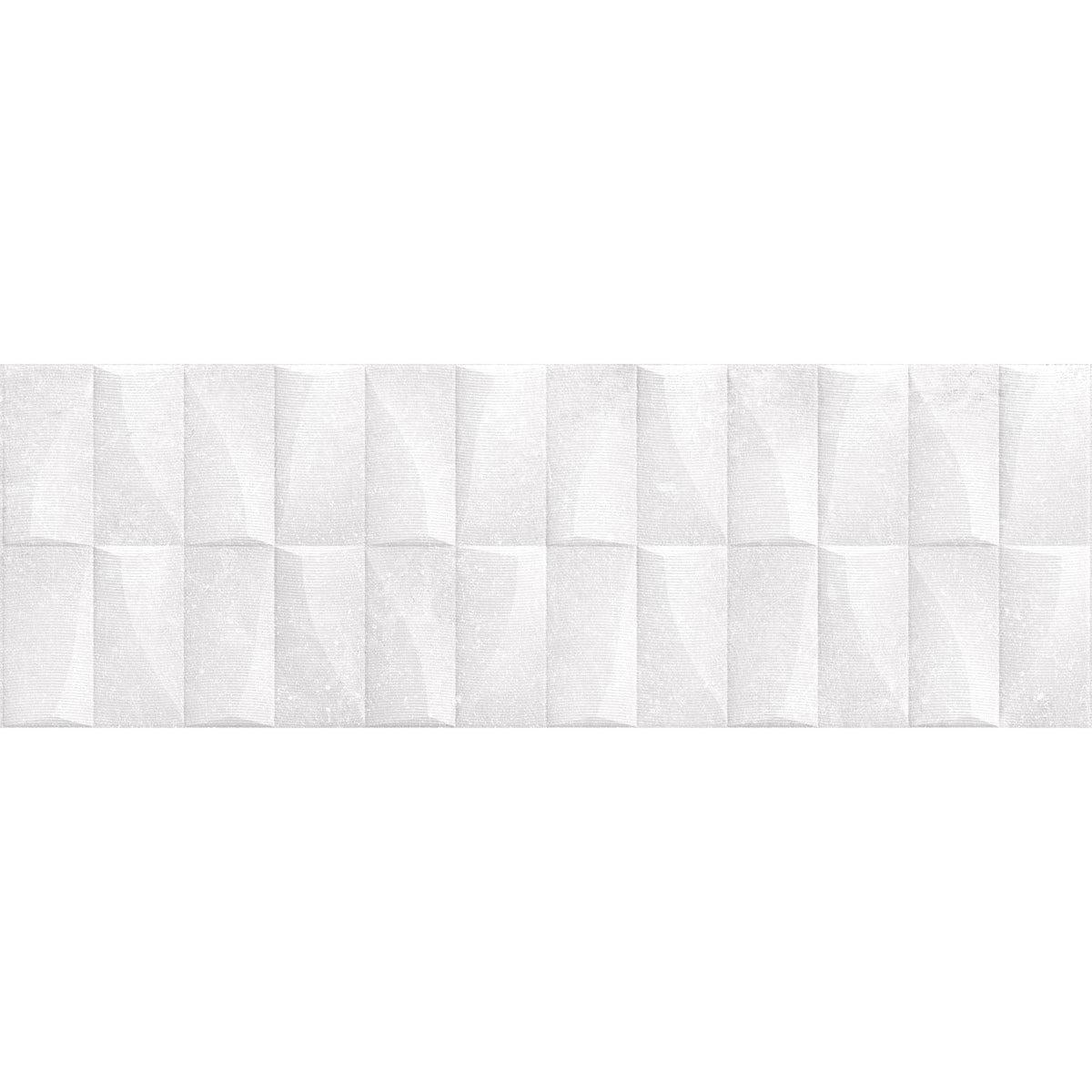 Grazioso Monument White 3D Ceramic Tile | Tile Club