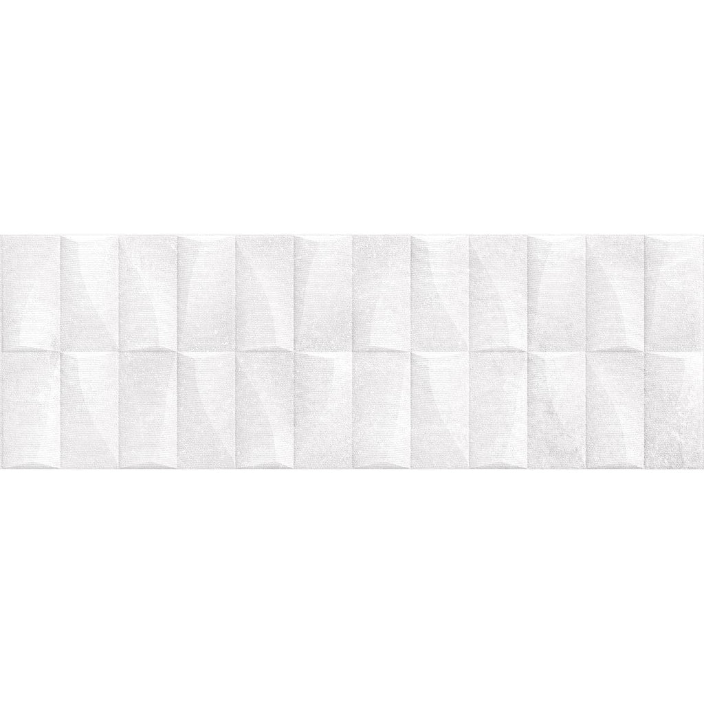 Grazioso Monument White 3D Ceramic Tile | Tile Club