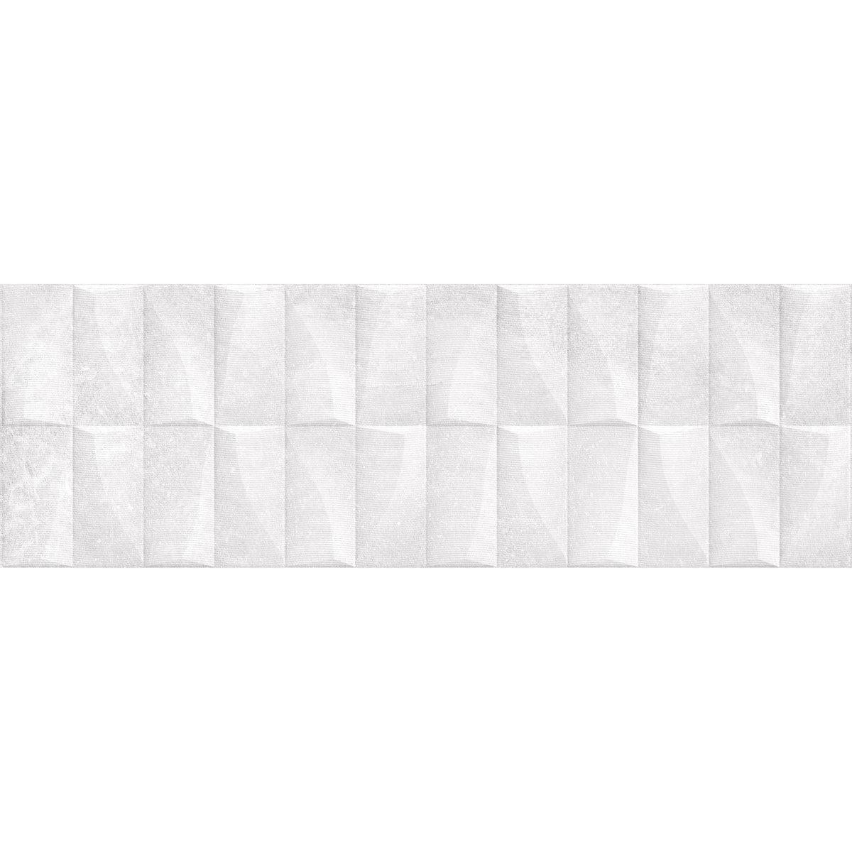 Grazioso Monument White 3D Ceramic Tile | Tile Club