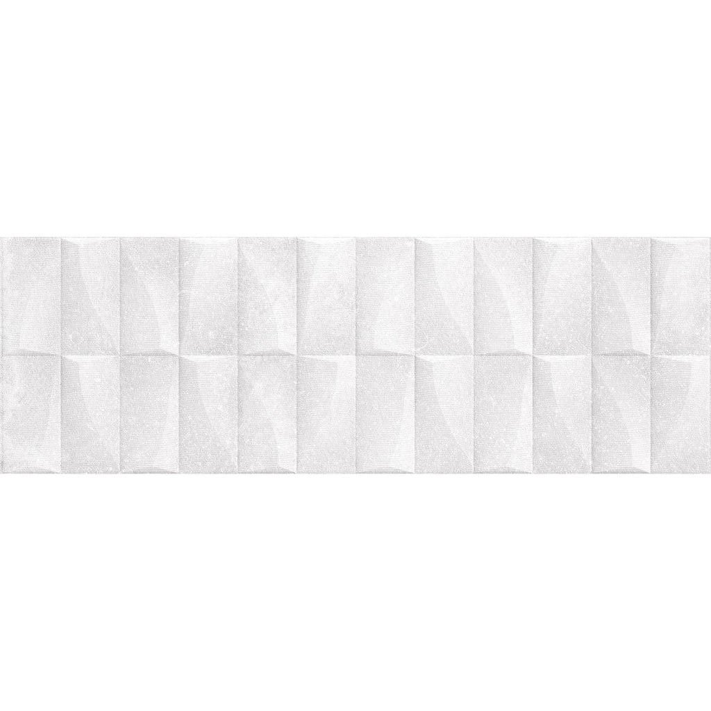 Grazioso Monument White 3D Ceramic Tile | Tile Club