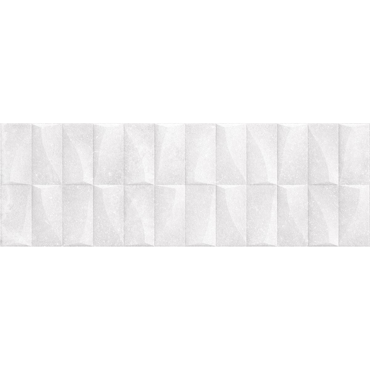 Grazioso Monument White 3D Ceramic Tile | Tile Club