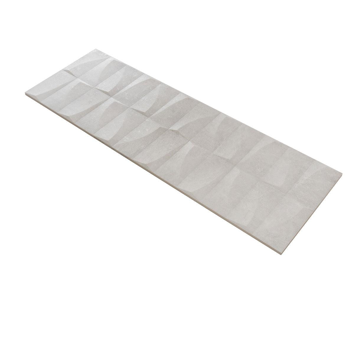 Grazioso Monument White 3D Ceramic Tile | Tile Club