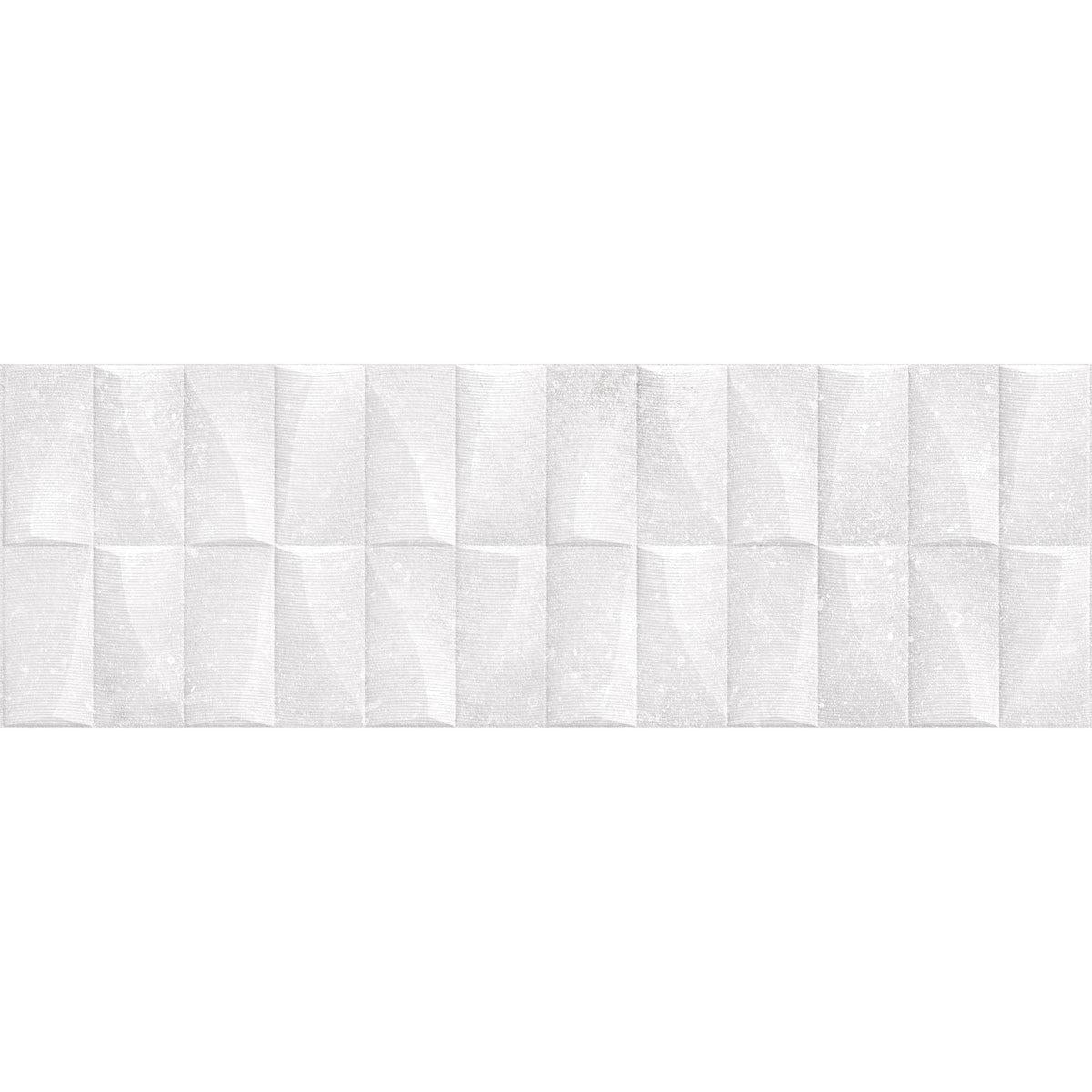 Grazioso Monument White 3D Ceramic Tile | Tile Club