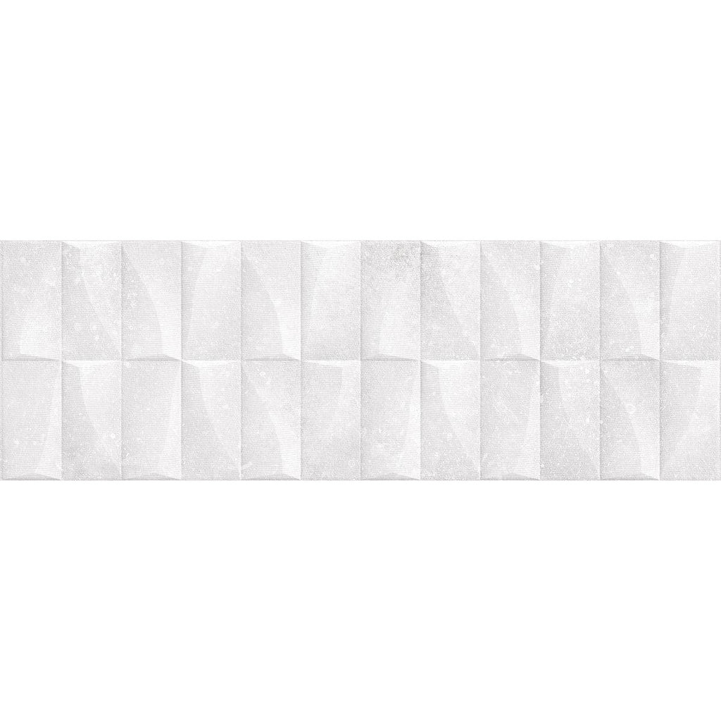 Grazioso Monument White 3D Ceramic Tile | Tile Club