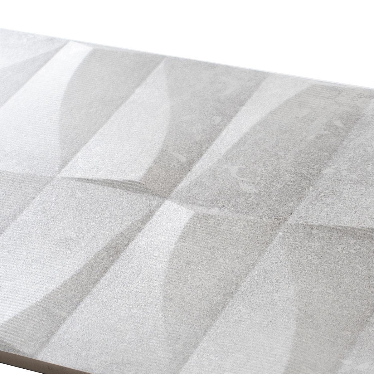 Grazioso Monument White 3D Ceramic Tile | Tile Club