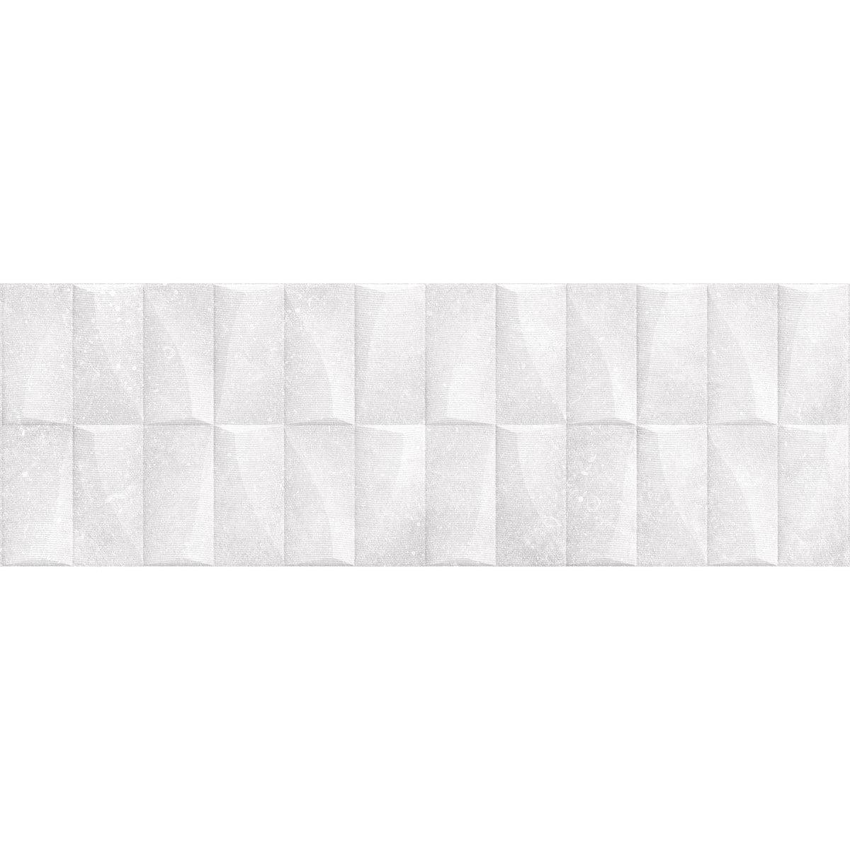 Grazioso Monument White 3D Ceramic Tile Sample
