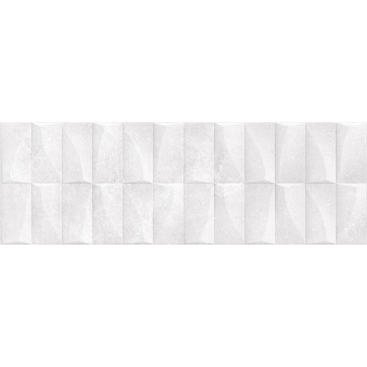 Grazioso Monument White 3D Ceramic Tile | Tile Club