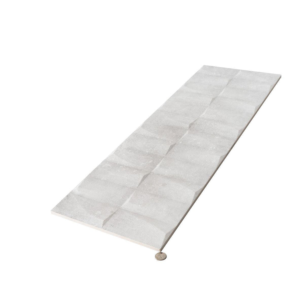 Grazioso Monument White 3D Ceramic Tile | Tile Club