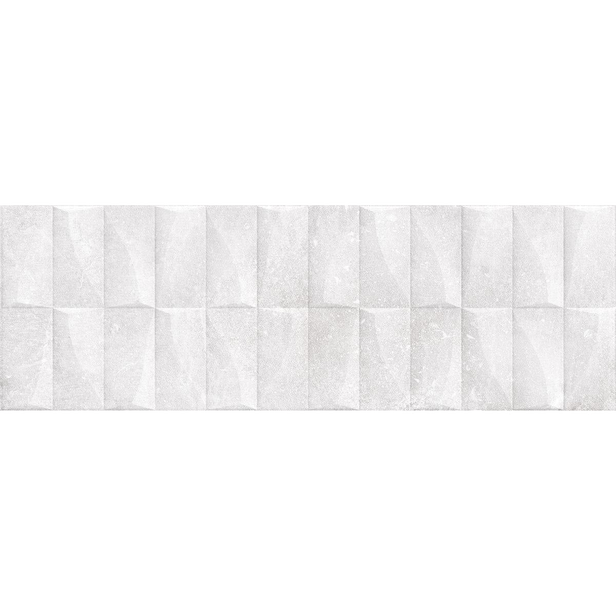 Grazioso Monument White 3D Ceramic Tile | Tile Club