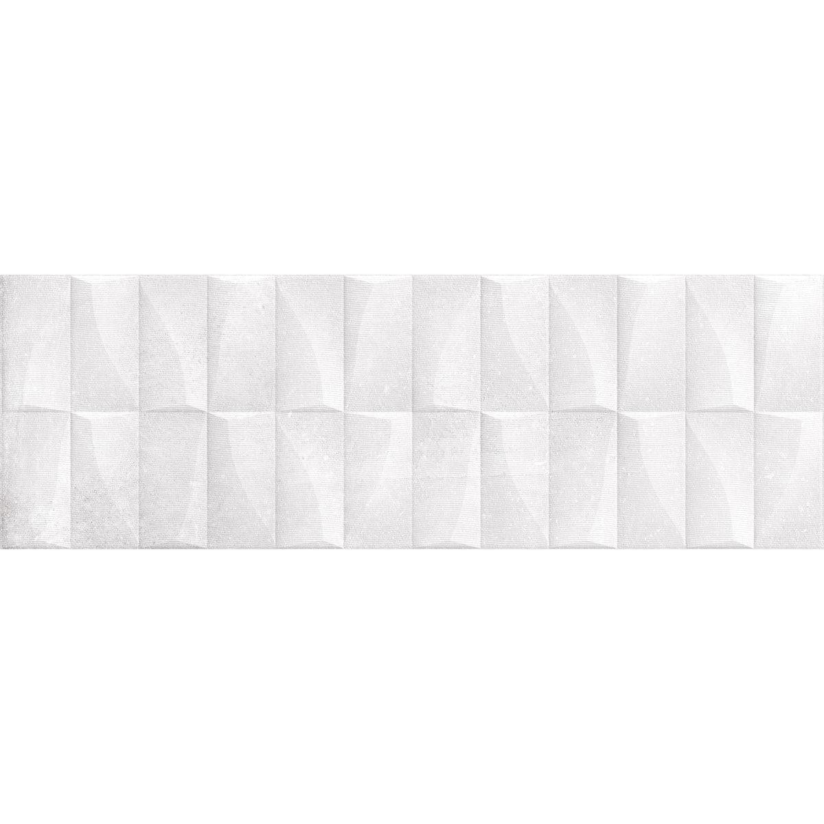 Grazioso Monument White 3D Ceramic Tile | Tile Club
